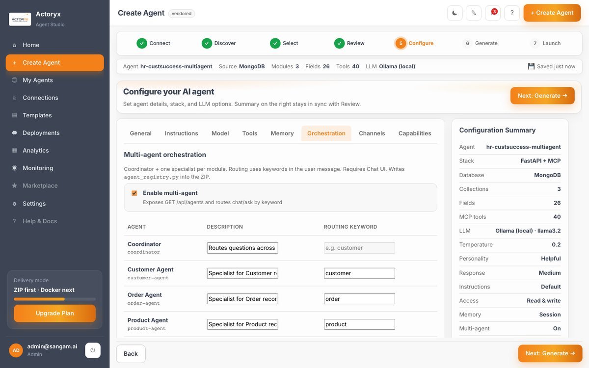 MongoDB multi-agent registry — Coordinator, Customer Agent, Order Agent, Product Agent