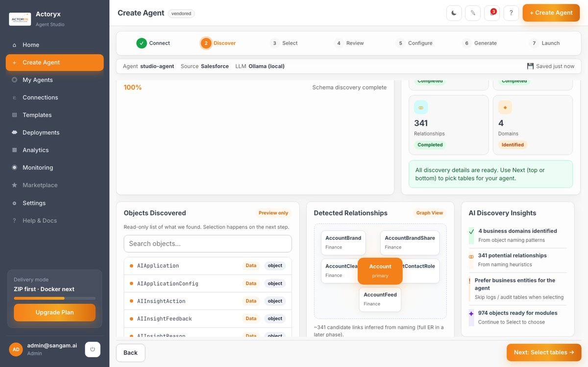 Live schema discovery against a real Salesforce org