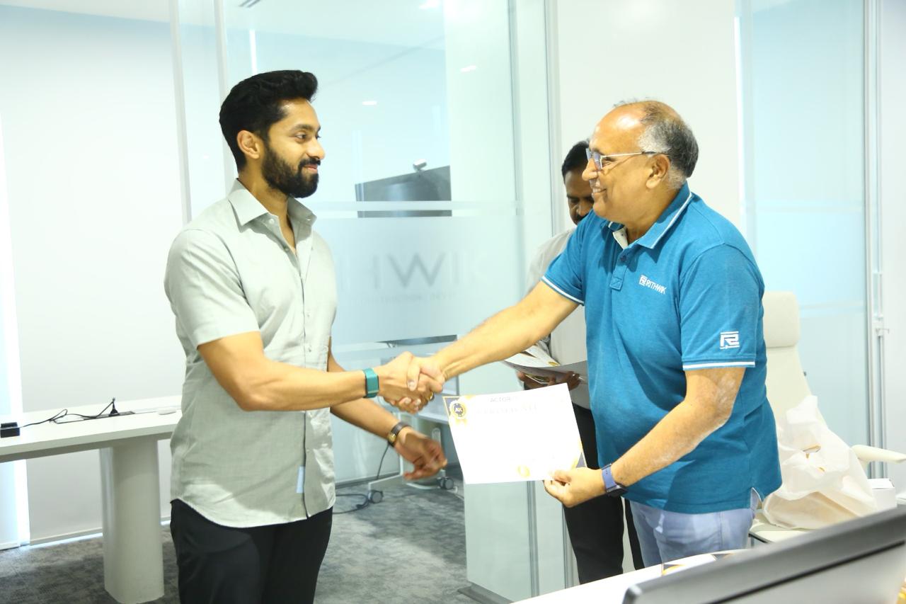 Certificate handshake between Actoryx and Rithwik senior leadership
