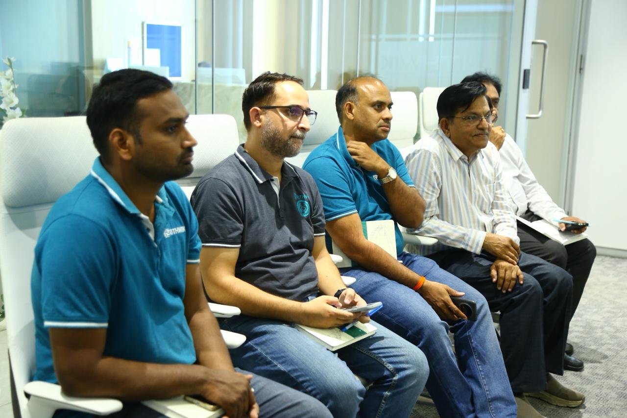 Rithwik participants attentively following the AI training program